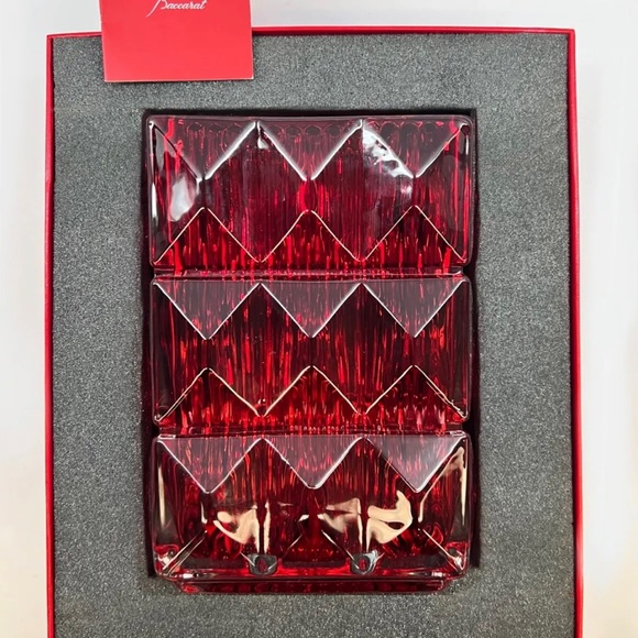 BACCARAT NEIMAN MARCUS EXCLUSIVE LIMITED EDITION XL SIZE LOUXOR RECTANGULAR VASE - Picture 2 of 6